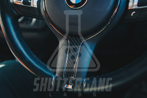 BMW Carbon Fibre Steering Wheel Trim for BMW F Series M Sport